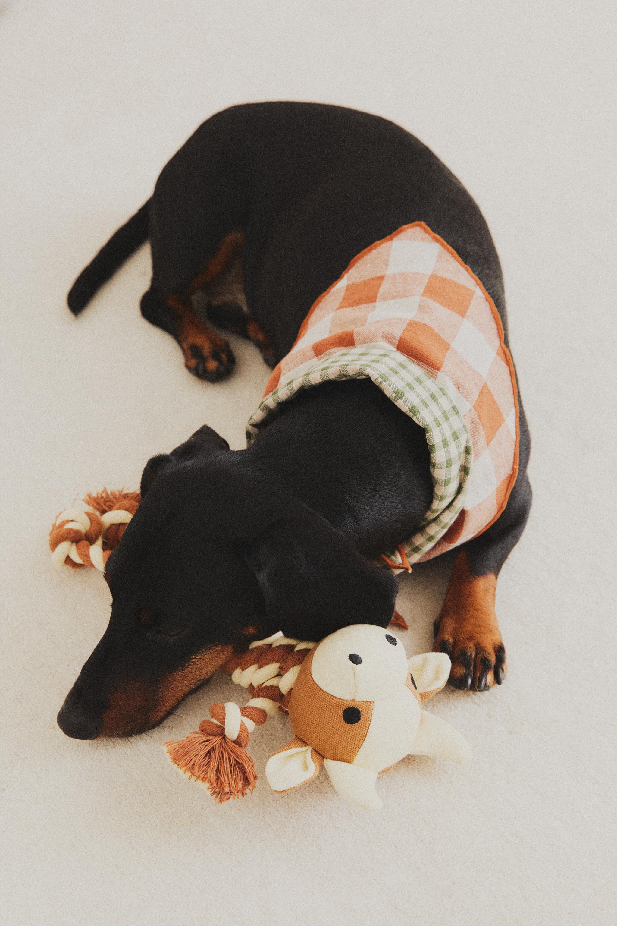 BANDANA RÉVERSIBLE À CARREAUX POUR ANIMAUX
